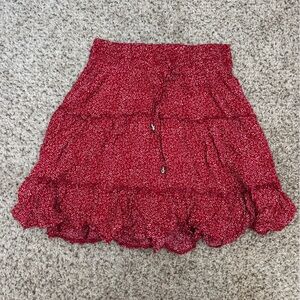 Red Princess Polly Mini Skirt